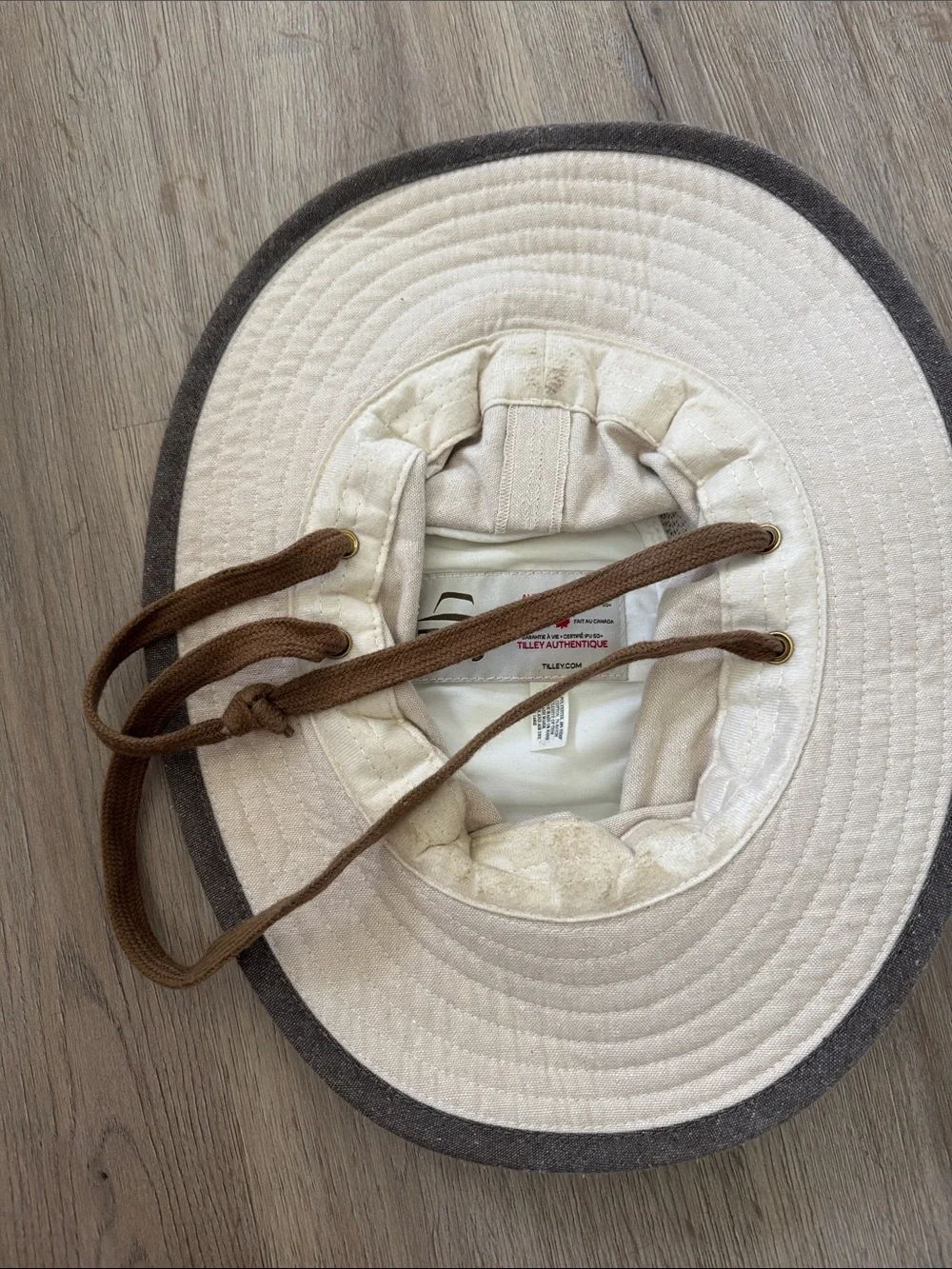 Cream Wide-Brim Sun Hat